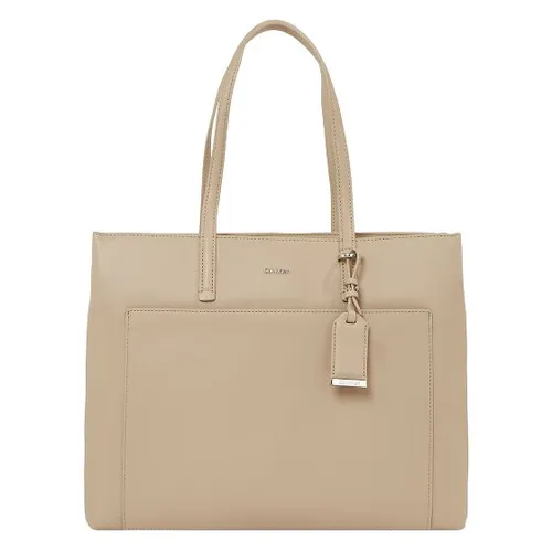 Calvin Klein CK Mixmedia Shopper Tasche 40 cm beige TAS036601