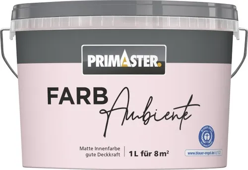 Primaster Farbambiente Wandfarbe matt rose 1 L  Innen