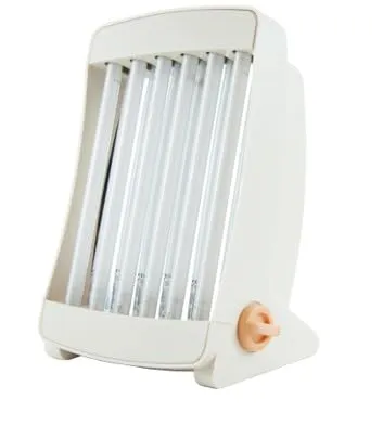 Efbe Gesichtssolarium GB 906, 90W mit Memory Funktion - Gesichtssolarium für eine gleichmäßige, schonende Bräune mit 6 UVA-Röhren, ideal für den täglichen Gebrauch. Inklusive Sicherheitstimer und zwei Schutzbrillen.