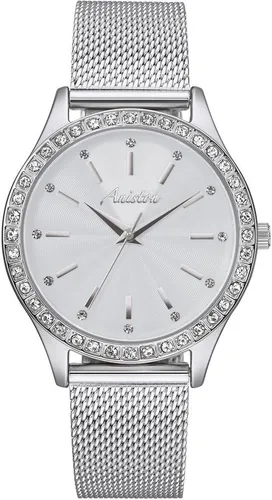 Aniston JEWELRY & WATCHES Quarzuhr - Elegante Damenuhr mit spritzwassergeschütztem Gehäuse, verziert mit funkelnden Schmucksteinen aus der neuen Kollektion. Ideal für festliche Anlässe.