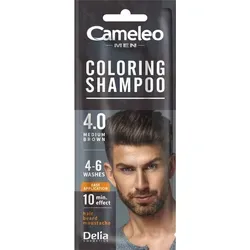 Cameleo Men Coloring Shampoo Szamponetka koloryzująca dla mężczyzn 4.0 Średni Brąz, 15 ml