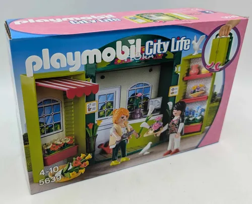 Playmobil 5639 - Aufklappbarer Blumenladen - Sonstige, aufklappbare Spielbox für kreative Rollenspiele, ideal für Kinder von 5-11 Jahren und fördert die Fantasie im Blumengeschäft.