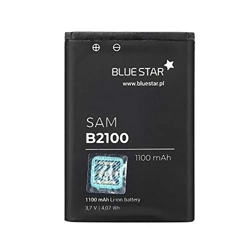 Bluestar Akku Ersatz kompatibel mit Samsung B2100 1100 mAh Austausch Batterie Accu Premium AB553446BU