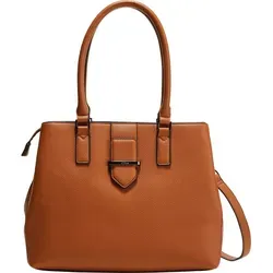 s.Oliver Handtasche Umhängetasche - Elegante Handbag in Hellbraun - Handtasche in genarbter Optik mit geräumigem Hauptfach und abnehmbarem Schulterriemen. Ideal für jeden Look, praktisch und stilvoll zugleich!