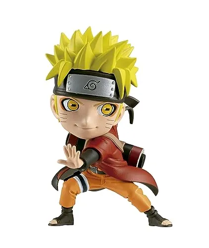Chibi Masters Bandai VE63383 Bandaï Shippuden Anime Uzumaki Kawaii Naruto, 8 cm, mehrere Farben