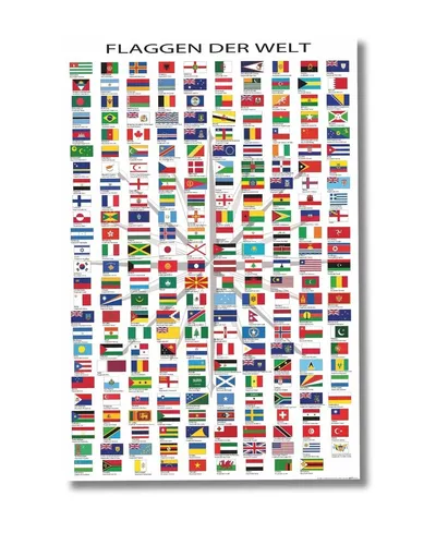 Close Up Poster Flaggen der Welt Poster 61 x 91,5 cm