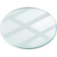 Tulup Tischplatte Rund Ø 70 cm - Ersatz Glasplatte für Couchtisch - Zubehör für Möbel, hochwertige transparente Glasplatte mit 70 cm Durchmesser, ideal für stilvolle Einrichtung und als Ersatz für Ihren Couchtisch.