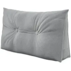 ELONEO Rückenkissen mit Seitenfach - Multifunktionales Lesekissen für Bett und Sofa - Praktisches Lesekissen mit abnehmbarem, waschbarem Bezug und praktischem Seitenfach für Utensilien. Ideal zur Unterstützung beim Lesen auf Sofa oder Bett.