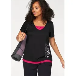 Venice Beach Funktionsshirt Gr. 48/50 - Sportliches T-Shirt für Damen, figurbetonende Passform, schnelltrocknend und ideal für aktive Freizeitgestaltung.