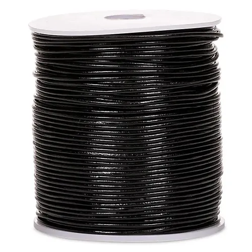 Lederschnur schwarz 100 Meter -- 0.15cm online bestellen  Top Qualität