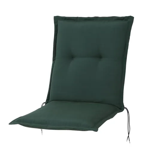 KETTtex Polsterauflage Niederlehner Florence 2147 dunkelgrün 100x50x8 cm - Hochwertige Gartenstuhlauflage von KETTtex, verstellbares Halteband für perfekten Sitz und stylisches Design in dunkelgrün, ideal für gemütliche Stunden im Garten.