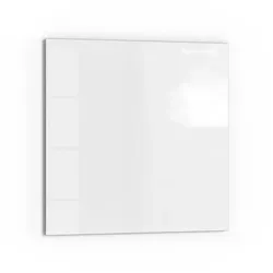 DEQORI Küchenrückwand Glas - Unifarben Weiß 60x60 cm - Vielseitige Glasrückwand für Küche und Bad, aus bruchsicherem Sicherheitsglas. Einfache Montage ohne Bohren und beeindruckender 3D-Tiefeneffekt für stilvolle Akzente.