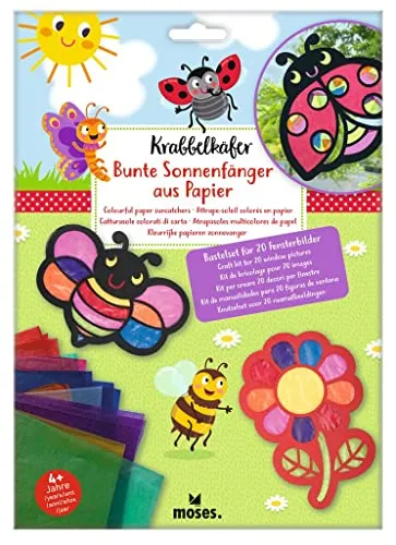 moses. Krabbelkäfer Bastelset – Bunte Sonnenfänger für kreative Kinder - Entdecken Sie das moses. Krabbelkäfer Bastelset für 20 bunte Fensterbilder. Ideal für Kinder ab 4 Jahren, fördert Kreativität und Feinmotorik. Enthält alles für unvergessliche Bastelstunden!','category':'Bastelsets