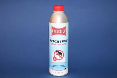 BALLISTOL 26710 Stichfrei Mückenschutz 500ml – 8h Schutz gegen Insekten - Insektenschutz mit langanhaltender Wirkung von bis zu 8 Stunden, dermatologisch getestet und ideal für die ganze Familie.