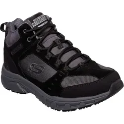 Skechers Herren-Schnürstiefelette RELAXED FIT OAK CANYON - IRON Schwarz-Grau - Wanderschuhe mit Relaxed Fit Design und Memory Foam Einlegesohle für ultimativen Komfort und Unterstützung bei jedem Schritt.