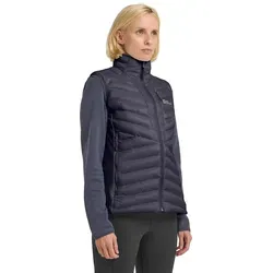 Jack Wolfskin ROUTEBURN PRO INS Weste für Damen - Die ROUTEBURN PRO INSULATED Weste bietet optimalen Schutz bei Kälte. Atmungsaktives und wasserabweisendes Material sorgt für Komfort, während die TEXATHERM PRO-Füllung Wärme speichert. Ideal für aktive Tage im Freien.