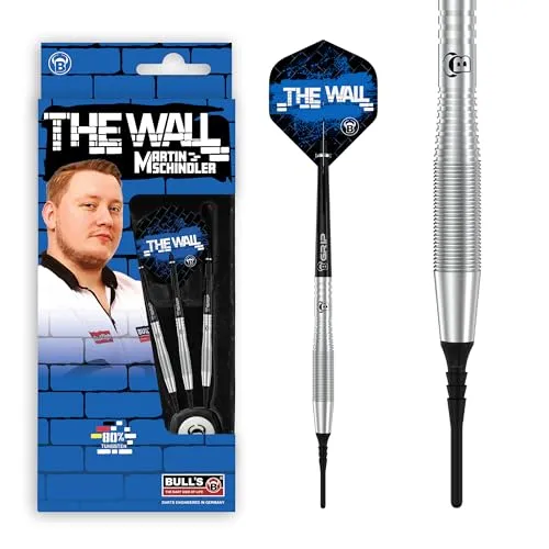 BULL'S Martin Schindler Dart – 18g Silber - Soft-Dartpfeile für präzises Spiel, ideal für Anfänger und Fortgeschrittene, mit hochwertiger Verarbeitung für optimale Kontrolle.