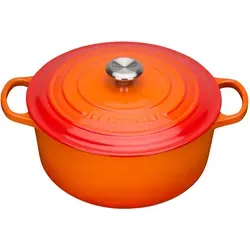 Le Creuset Signature Gusseisen-Bräter Ø 30 cm - Vielseitiger Gusseisen-Bräter für alle Herdarten, ideal zum Schmoren, Braten und Backen. Mit gleichmäßiger Wärmeverteilung und großen Griffen für sicheren Halt. Praktisch und leicht zu reinigen.