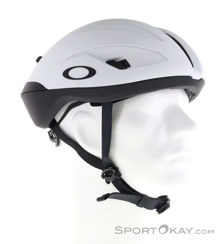 Oakley Velo Mach Aero Rennradhelm - Weiß - Größe M - Aerodynamischer Rennradhelm von Oakley für optimale Leistung und Komfort. Der innovative Magnetverschluss ermöglicht ein schnelles An- und Ablegen. Mit zertifizierter Sicherheit und hervorragender Belüftung für lange Fahrten.