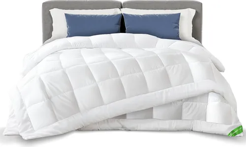 VOUNOT® Bettdecke 220x240 cm – 4 Jahreszeiten Winterdecke 2er Set - Vielseitige 4-Jahreszeiten-Decke für jeden Komfort. Hergestellt aus 100% ultraweichen Polyesterfasern, maschinenwaschbar und pflegeleicht – ideal für alle Jahreszeiten.