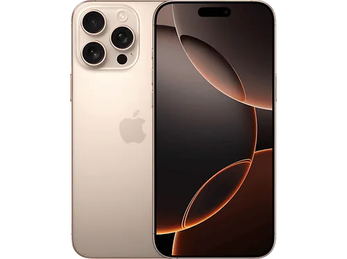 Apple iPhone 16 Pro Max 256GB Desert Titanium - Hochwertiges Titan-Design, 48-Mpx-Kamera und 4K Video mit Dolby Vision für kreative Profis
