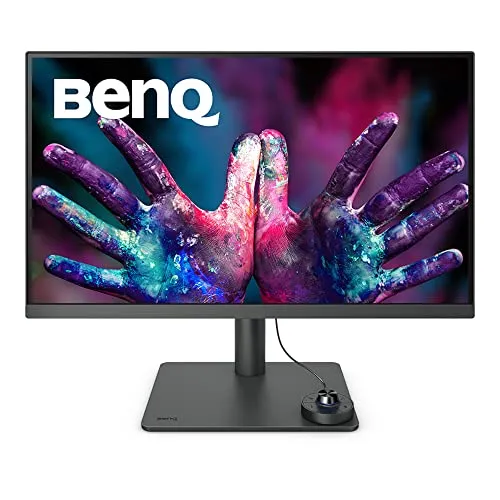 BenQ DesignVue PD2705U - 27 Zoll 4K Grafik Monitor, höhenverstellbar und blendfreies Display für professionelle Kreativarbeiten