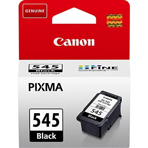 Canon PG-545 Black Ink Cartridge - Original Druckerpatrone für PIXMA MG2450, pigmentbasierte Tinte für gestochen scharfe Texte und langlebige Ausdrucke.