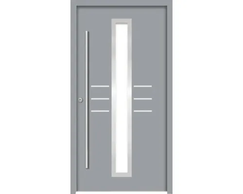Splendoor Haustür HESTIA Aluminium 1000x2100 mm NCS S 6502-B (Grau) DIN Links (n