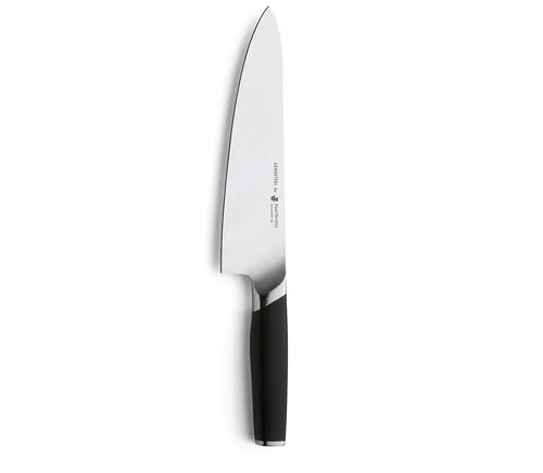 Paul Wirths CERASTEEL Kochmesser – Bruchfest und extrem scharf - Kochmesser aus Keramik & Edelstahl, 20 cm Klingenlänge, ergonomischer Glasfaser-Griff. Extrem scharf, bruchfest und ideal für präzise Schneidergebnisse in der Küche.