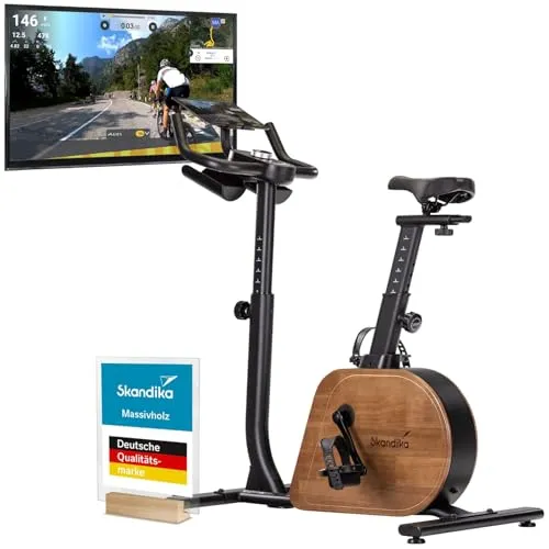 Skandika Heimtrainer Trevek P12-G mit Stromgenerator - Fahrradergometer – Effizientes Fitnesstraining mit eigenem Stromgenerator, 16 Widerstandsstufen und stilvollem Design für dein Zuhause.