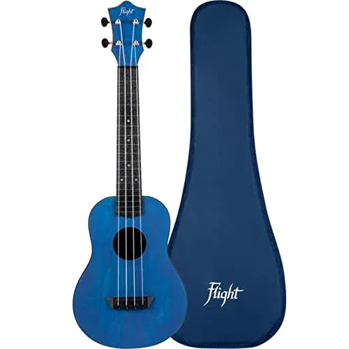 Flight TUC35 Dark Blue Travel Konzert Ukulele - Sonstige Zupfinstrumente, ideal für unterwegs mit leichtem Design und praktischem Gigbag für den einfachen Transport.