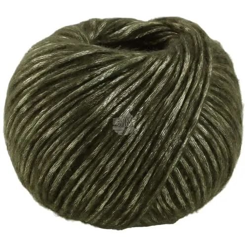 LANA GROSSA Lucida | Metallisch glänzende Netzgarnstruktur aus Viskose gefüllt mit Merinofasern | Aus 58% Schurwolle (Merino) & 42% Viskose | 50g Wolle zum Stricken & Häkeln | 100m Garn FB2