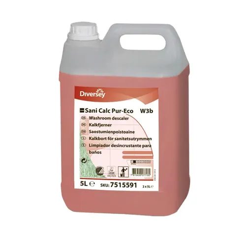 Diversey Taski Sani Calc Pur-Eco W3b 5 L wirkungsvoller Sanitärgrundreiniger mit Phosphorsäure 7515244