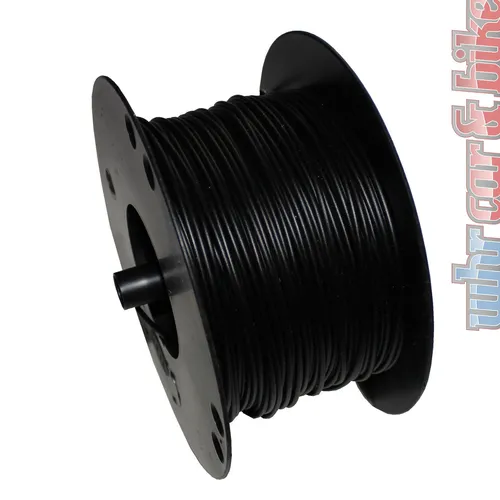 1m Hella Fahrzeugleitung KFZ-Kabel 1,5mm² schwarz FLY 1,50qmm Kupfer 1-adrig