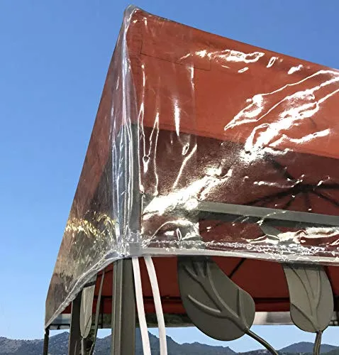 QUICK STAR Pavillon Schutzhaube 3x3m - Wasserdicht und transparent, mit verstärkten Ecken und sicherem Halt für optimalen Wetterschutz