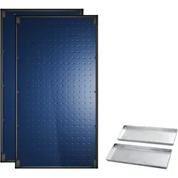 25,5m2 Junkers Bosch Solaranlage SO748, FT226-2V, Flachdach mit Beschwerungswannen