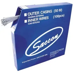 SACCON Umwerferkabel 1.2 x 2030mm GALVANIZED - Sonstige Fahrradteile, hochwertige verzinkte Stahlkabel für präzises Schalten und außergewöhnliche Haltbarkeit, ideal für Rennräder und Mountainbikes.