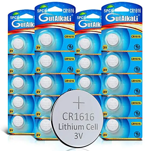 GutAlkaLi 20 Stück CR1616 3V Lithium Knopfzelle Elektro CR 1616 Lithium