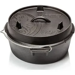Petromax Feuertopf ft4,5 - Dutch Oven für 2-5 Personen, sofort einsatzbereit und ideal für Grill und Camping