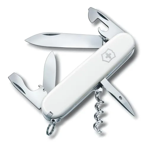 Victorinox Spartan 1.3603.7 Schweizer Taschenmesser – 12 Funktionen in Weiß - Taschenmesser mit 12 Funktionen, inkl. Büchsenöffner, ideal für Outdoor-Aktivitäten und den Alltag.