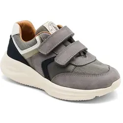 bisgaard Leder-Sneakers "Yuki" in Grau - Größe 31 - Modische und bequeme Sneakers mit Klettverschluss, ideal für aktive Kinder. Verstärkte Kappen und rutschhemmende Sohle sorgen für sicheren Halt und Komfort im Alltag.