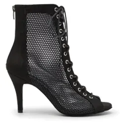 Dancing Queens Magnet Aura Tanzschuhe Wildleder 8,5 cm - Schwarz - Größe 35 - Elegante Tanzschuhe aus hochwertigem Wildleder mit 8,5 cm Absatzhöhe. Ideal für verschiedene Tanzstile, bieten sie perfekten Halt und Komfort für leidenschaftliche Tänzerinnen.