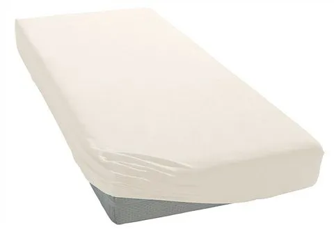 Spannbettlaken BELLANA Luxuszwirn mit Elasthan, beige, 100x200 bis 120x220 cm - Hochwertiges Spannbettlaken aus schwerem Jersey mit enormer Elastizität. Ideal für Matratzenhöhen bis 35 cm und auch für Wasserbetten geeignet. Pflegeleicht und trocknergeeignet für einen komfortablen Schlaf.