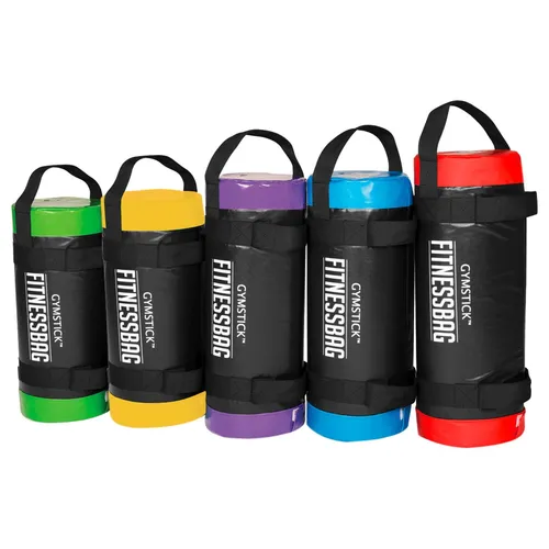 Gymstick Fitnessbag-Set, 5-20 kg, 5-tlg. - Fitness-Kleingeräte für innovatives Kraft- und Core-Training, ideal für drinnen und draußen mit verschiedenen Griffmöglichkeiten für vielseitige Übungen.