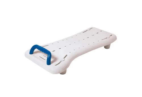 Drive Medical Badebrett Benny XL - Badewannensitz aus Kunststoff für mehr Komfort und Sicherheit, rutschsichere Sitzfläche mit Wasserablauflöchern, verstellbare Gummistopper für optimale Anpassung an die Wanne.