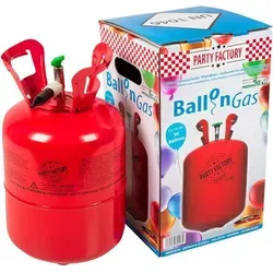 Party Factory Ballongas Helium für ca. 30 Luftballons - Ballons, ideal für jede Feier – mit unserem Helium können Sie bis zu 30 Luftballons einfach und schnell zum Schweben bringen.