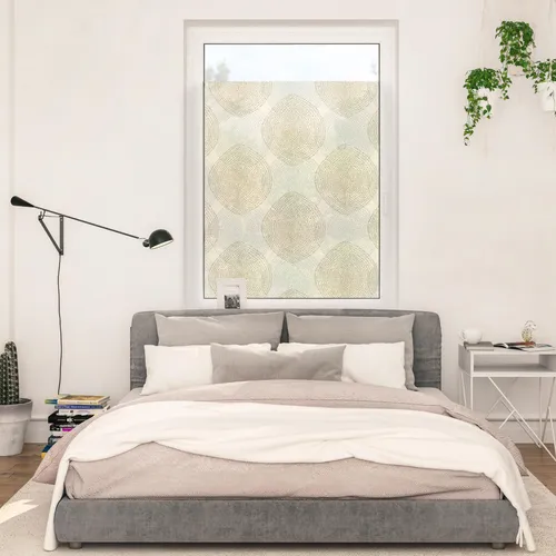 Lichtblick Fensterfolie selbstklebend - Sichtschutz Stripy Boho Drop India - Zubehör für Fenster, perfekter Sichtschutz mit dekorativem Design, selbstklebend und blickdicht für zuverlässigen Schutz, 100% Made in Germany.