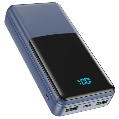 Coblob Power Bank 27000 mAh, Powerbank Schnellladefunktion USB C PD 20W, External Akku Battery für Handy Phone und mehr