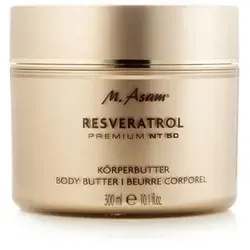 M. Asam RESVERATROL PREMIUM NT50 Körperbutter – Intensive Pflege für anspruchsvolle Haut - Körperbutter mit Sheabutter und Kakaobutter, ideal für trockene und reife Haut. Spendet intensive Feuchtigkeit und stärkt die Hautelastizität – für ein glattes, strahlendes Hautbild.