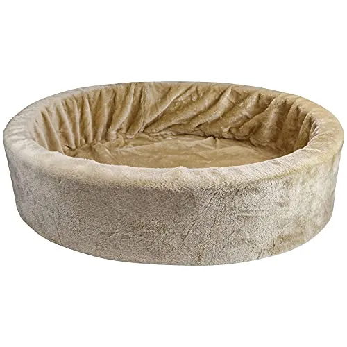 Schecker Tierkorb Teddy Schaumstoffbett - Kuscheliges Hundebett in verschiedenen Größen - Tierbetten, flauschig-weiches Schaumstoffbett mit abnehmbaren, waschbaren Bezügen für höchsten Komfort. Ideal für Kuschelfreunde und passt in jedes Wohnzimmer.